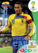WORLD CUP BRASIL 2014 STAR PLAYER Antonio Valencia #122