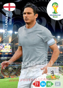 WORLD CUP BRASIL 2014 TEAM MATE Frank Lampard #134