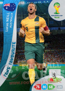 WORLD CUP BRASIL 2014 FAN'S FAVOURITE Lucas Neill #326