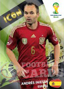 WORLD CUP BRASIL 2014 ICONS Andrés Iniesta #419