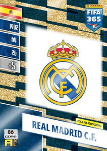 2022 FIFA 365 LOGO CLUB BADGE Real Madrid CF #86