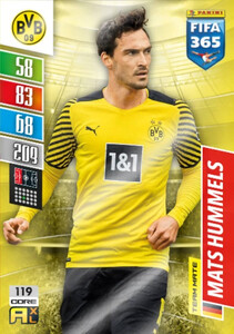 2022 FIFA 365 Borussia Dortmund TEAM MATE Mats Hummels #119