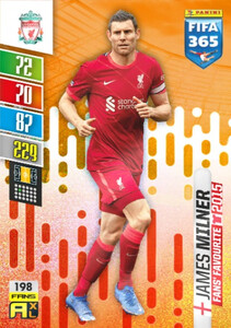 2022 FIFA 365 Liverpool FANS James Milner #198
