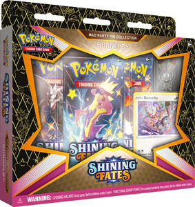 Pokémon TCG: Shining Fates Mad Party Pin Collection (Bunnelby)