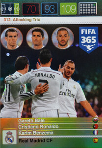 2016 FIFA 365 ATTACKING TRIO  Bale,  Ronaldo,  Benzema #312