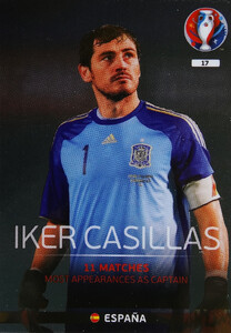 EURO 2016 LEGEND Iker Casillas #17