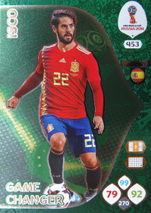 WORLD CUP RUSSIA 2018 GAME CHANGER ISCO 453
