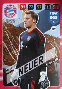 2018 FIFA 365 TEAM MATE Manuel Neuer #160