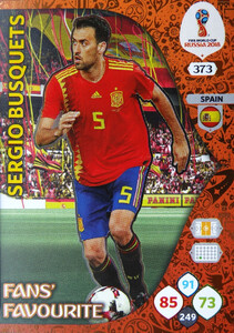 WORLD CUP RUSSIA 2018 FANS FAVOURITE BUSQUETS 373