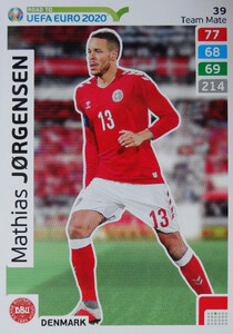 ROAD TO EURO 2020 TEAM MATE Mathias Jørgensen 39