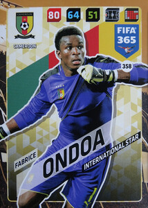 2018 FIFA 365 INTERNATIONAL STAR Fabrice Ondoa #358