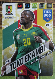 2018 FIFA 365 INTERNATIONAL STAR Karl Toko Ekambi #367