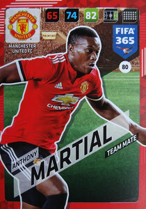 2018 FIFA 365 TEAM MATE Anthony Martial #80
