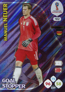 WORLD CUP RUSSIA 2018 GOAL STOPPER NEUER 412