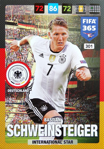 2017 FIFA 365 NATIONAL TEAM Bastian Schweinsteiger #301
