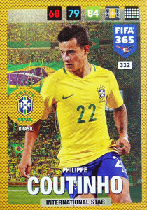 2017 FIFA 365 NATIONAL TEAM Philippe Coutinho #332