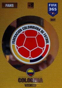 2017 FIFA 365 NATIONAL TEAM LOGO COLOMBIA #347