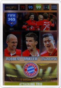 2017 FIFA 365 ATTACKING TRIO 	Robben / Müller / Lewandowski #401