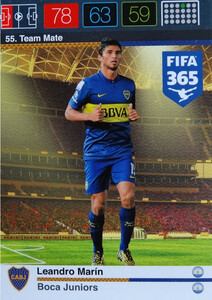 2016 FIFA 365 TEAM MATE BOCA JUNIORS Leandro Marin #55