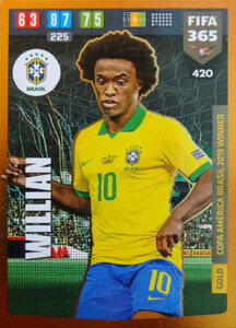 FIFA 365 2020 GOLD Copa America Brasil 2019 WINNER Willian #420