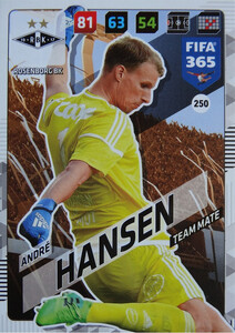 FIFA 365 2018 NORDIC TEAM MATE André Hansen #250