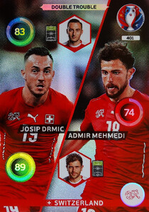 EURO 2016 DOUBLE TROUBLE   Drmić /  Mehmedi  #401