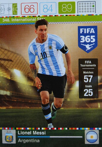 2016 FIFA 365 INTERNATIONAL STAR Lionel Messi #348