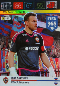 2016 FIFA 365 FANS FAVOURITE  Igor Akinfeev #235