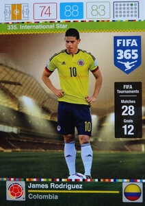 2016 FIFA 365 INTERNATIONAL STAR James Rodriguez #335