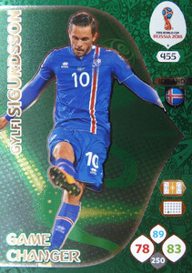 WORLD CUP RUSSIA 2018 GAME CHANGER SIGURDSSON 455