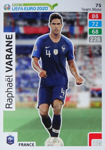 ROAD TO EURO 2020 TEAM MATE Raphaël Varane 75
