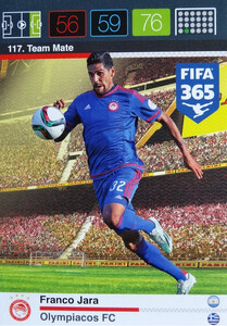 2016 FIFA 365 TEAM MATE OLYMPIACOS FC Franco Jara #117