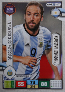 ROAD TO RUSSIA 2018 TEAM MATE ARGENTYNA HIGUAIN 17