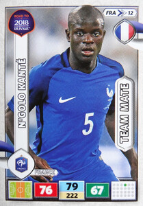 ROAD TO RUSSIA 2018 TEAM  MATE FRANCJA KANTE 12