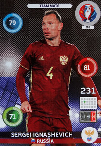 EURO 2016 TEAM MATE  Vasili Berezutski #318