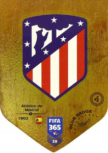 2019 FIFA 365 CLUB BADGE LOGO Atlético de Madrid #28