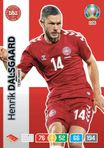EURO 2020 TEAM MATE Henrik Dalsgaard #105