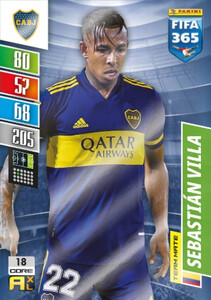 2022 FIFA 365 Boca Juniors TEAM MATE Sebastián Villa #18