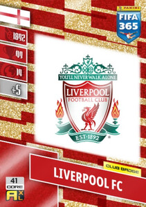 2022 FIFA 365 LOGO CLUB BADGE Liverpool #41