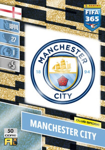 2022 FIFA 365 LOGO CLUB BADGE Manchester City #50