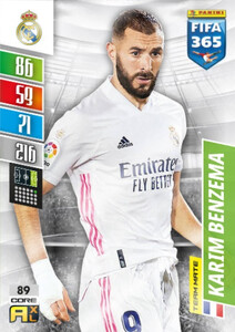 2022 FIFA 365 Real Madrid CF TEAM MATE Karim Benzema #89