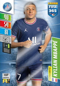 2022 FIFA 365 Paris Saint-Germain TEAM MATE Kylian Mbappé #107