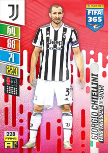 2022 FIFA 365 Juventus FANS Giorgio Chiellini #228