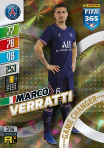 2022 FIFA 365 Paris Saint-Germain GOLD Marco Verratti #316