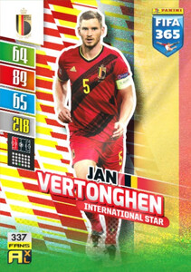 2022 FIFA 365 Belgium FANS Jan Vertonghen #337