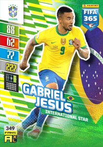 2022 FIFA 365 Brazil FANS Gabriel Jesus #349
