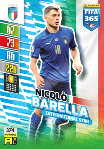 2022 FIFA 365 Italy FANS Nicolo Barella #374