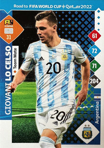 Road To FIFA World Cup Qatar 2022 Argentina TEAM MATE Lo Celso #31