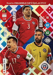 Road To FIFA World Cup Qatar 2022 Chile FANS Bravo / Maripán / Medel #114