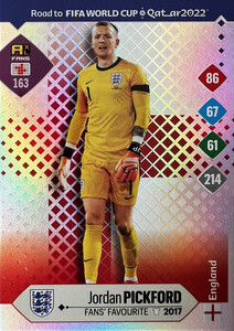 Road To FIFA World Cup Qatar 2022 England FANS Pickford #163